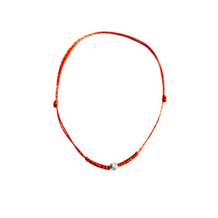 「小欢喜」极细款！好闪的银珠！原创简约百搭编织细绳手绳手链女