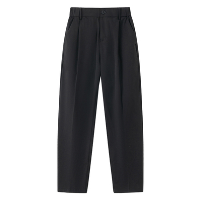 啄木鸟男士休闲裤宽松直筒九分裤