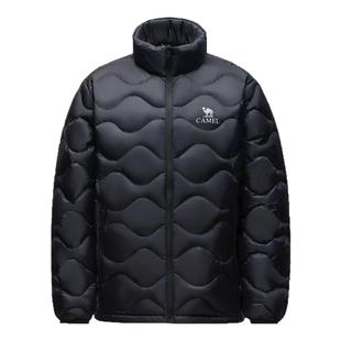 骆驼轻薄羽绒服男青少年户外2026年新款外套高蓬抗静电抗撕裂保暖