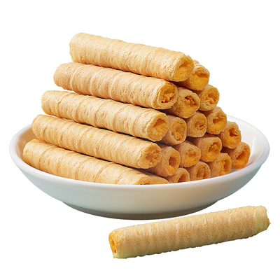 夹心鸡蛋卷饼干好吃的网红注心巧克力椰奶味蛋卷酥零散装食品整箱