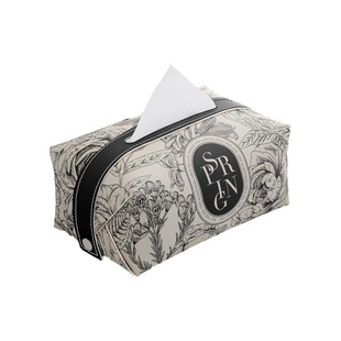 新古典花卉车载纸巾盒汽车创意椅背纸巾包车内扶手箱多功能抽纸盒