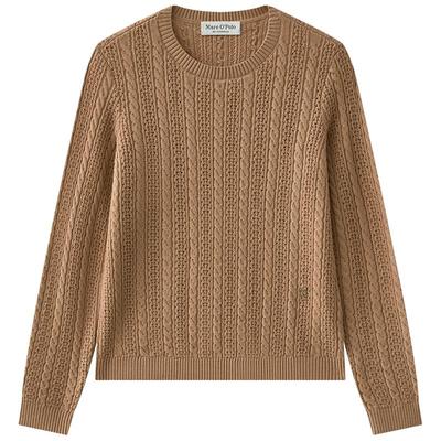 MOP25冬季新款针织衫女镂空毛衫