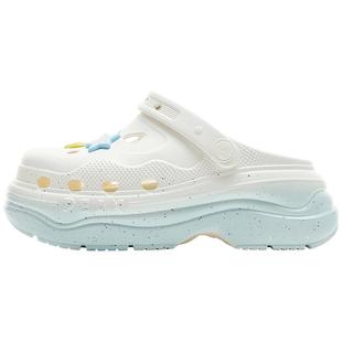 匹克态极增高6cm洞洞鞋女夏季女款凉鞋奶酪厚底运动鞋户外沙滩鞋