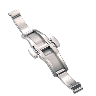 手表蝴蝶扣配件 代用天梭1853钢带卡扣头 美度天王罗西尼表链扣环