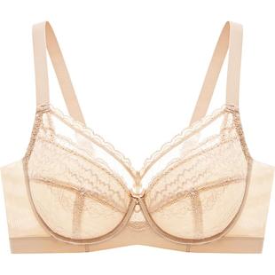 曼妮芬大胸显小内衣女轻薄款大杯文胸软钢圈全罩杯内衣美背胸罩