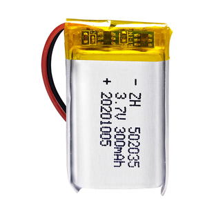 502035电池点读笔录音笔行车记录仪可充电3.7v聚合物锂电芯300mAh