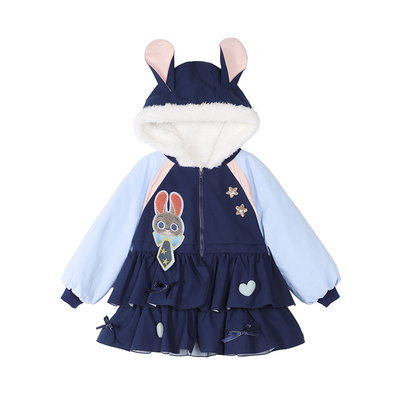 小O宝Okids童装女宝宝兔警官外套