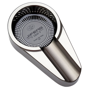 JiFENG 雪茄专用烟灰缸 金属便携式雪加烟缸 小中号酒吧ktv办公