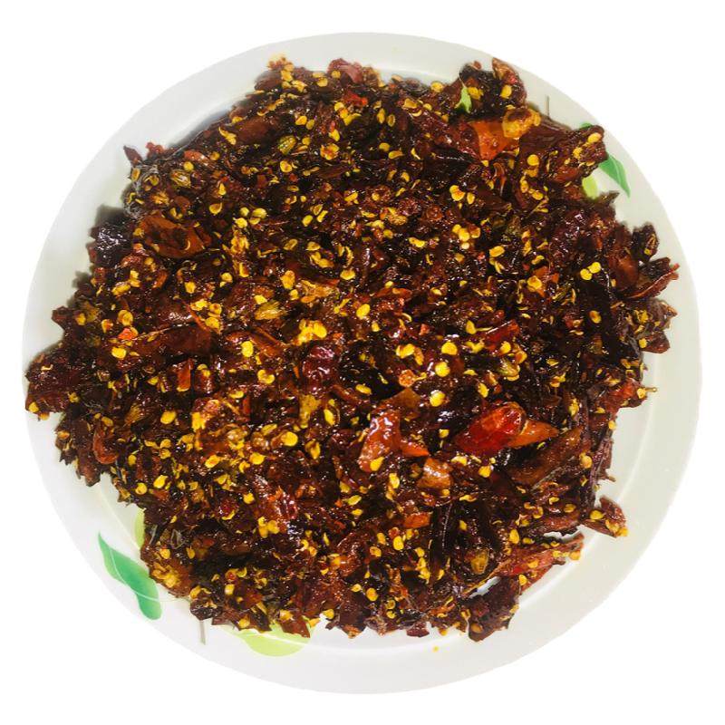 湖南湘西特产湘苗婆手工擂辣椒超辣辣椒酱下饭菜拌面酱特辣 辣椒