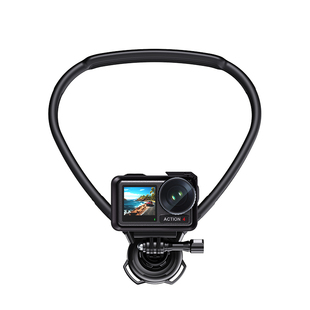 利乐普运动相机挂脖支架第一人称视角直播适用DJI大疆Action5Pro/4gopro13/12拍摄设备胸前防抖户外Vlog骑行