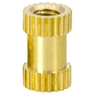 铜镶嵌件螺母注塑铜螺母铜预埋件滚花螺母铜花母M2M2.5M3M4M5M6M8