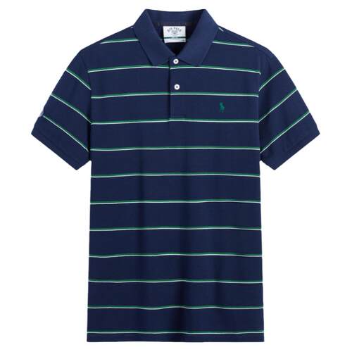 【纯棉】DIVPOLO保罗男士短袖Polo衫条纹2026夏T恤上衣MA0412446