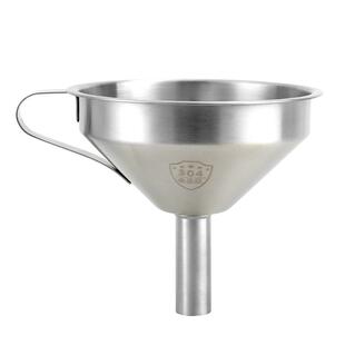 漏斗大小口径倒油家用厨房304不锈钢过滤网酒提酒勺子打酒舀酒器