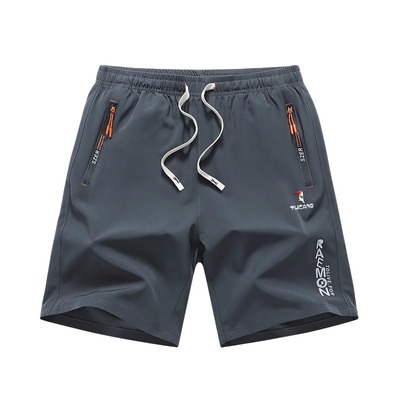 啄木鸟夏季运动短裤男士薄款冰丝裤子夏天男款宽松休闲五分裤速干