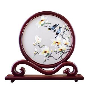 苏州纯手工双面刺绣摆件中国风礼物送老外苏绣高端商务礼品伴手礼