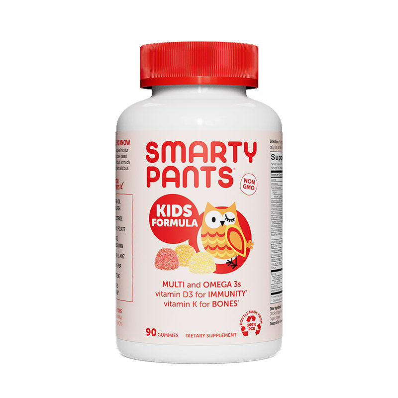 【胡可直播专享】SmartyPants儿童维生素软糖复合营养D3维C鱼油
