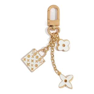 适用lv包包金属四叶草挂件speedy贝壳包onthego托特包吊坠钥匙扣