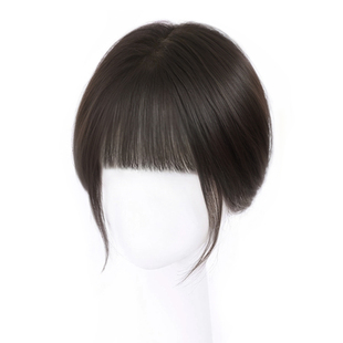 无需发卡魔术贴假发女片头顶补发遮白发高颅顶自然前额刘海假发片