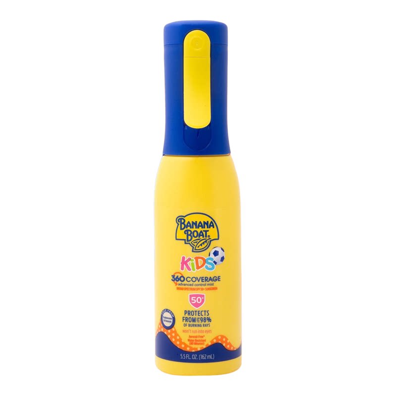 香蕉船进口美国360全方位保护儿童防晒喷雾SPF50+162毫升户外出行
