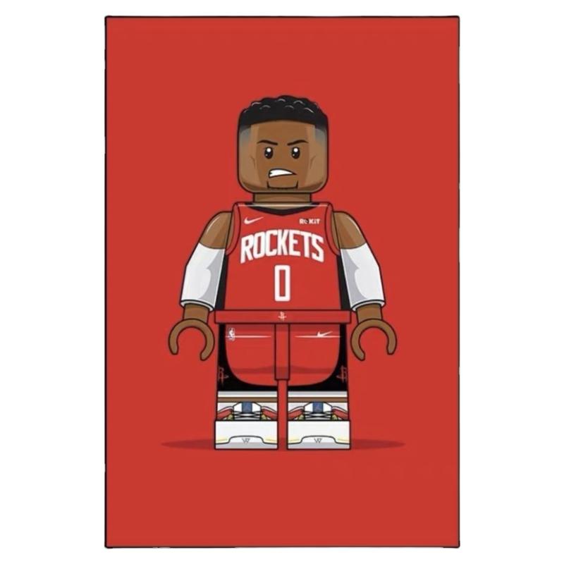 潮流NBA球星公仔装饰画挂画周边