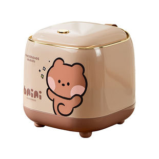 桌面垃圾桶家用2026新款高颜值带盖办公室按压式儿童小号迷你纸篓