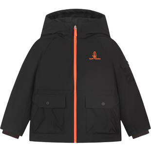 暇步士童装男童加绒风衣25秋冬新品宝宝运动户外服儿童保暖厚外套