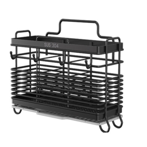 日本筷子收纳盒壁挂式家用筷子筒筷篓放勺子置物架筷子笼沥水防霉