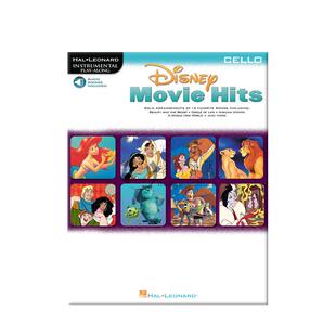迪士尼电影音乐经典 大提琴独奏 附在线音频 海伦德原版乐谱书 VARIOUS DISNEY MOVIE HITS FOR Cello Play Along HL00841428