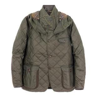 BARBOUR 男士棉质立领连帽拉链夹克外套银泰百货精品 301574
