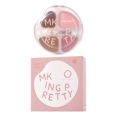 【自带刷子】MKING PRETTY甜心四色卧蚕盘高光阴影一体盘流光风女