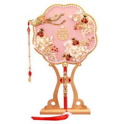 秀禾团扇栖夕新娘中式手捧扇