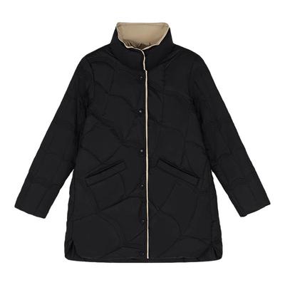 轻薄内胆羽绒服女士中长款