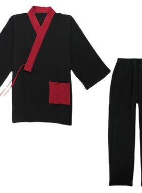 古风汉服拼色睡衣套装纯棉