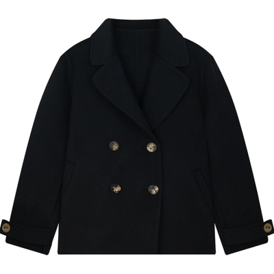 erdosKIDS 鄂尔多斯童装男童帅气绒毛混纺毛呢大衣