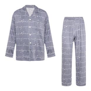 爱美丽IMIS情侣睡衣男士春夏人棉轻薄顺滑开衫家居服套装IM46BNY2