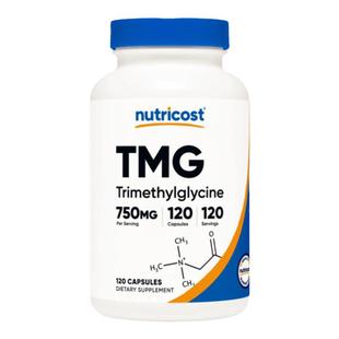 甜菜碱TMG 750毫克120粒降同型半胱氨酸美国原装Nutricost
