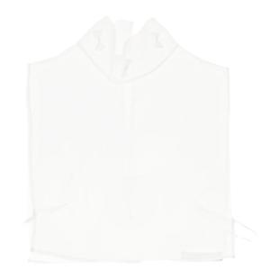 TT unique原创设计梦幻高雅气质白欧根纱蝴蝶结高领内搭显瘦假领