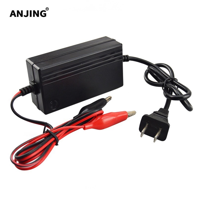 厂家批发12v智能充电器铅酸货源配头充电器智能电池工厂