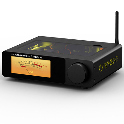 DOUK AUDIO D1蓝牙功放 数字屏VU表 PFFB 高通滤波HPF功放机