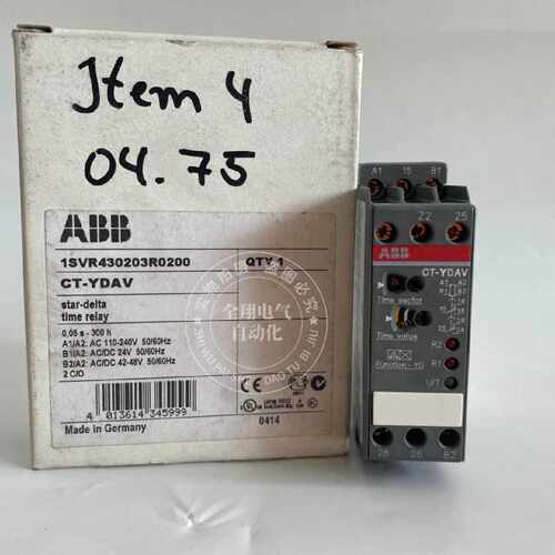 议价全新原装ABB时间继电器 CT-YDAV 1SVR430203R0200