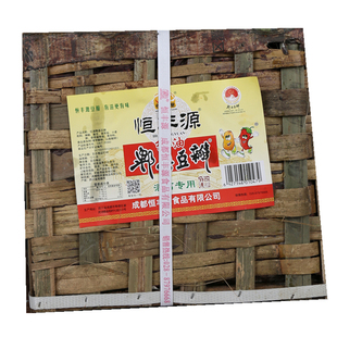 【炒料专用】四川恒丰源火锅郫县豆瓣酱10kg竹篓竹筐粗豆瓣