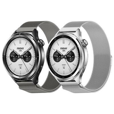 适用于小米Watch5手表s4表带米兰磁吸sport腕带智能运动S3/S2/S1Pro金属三珠精钢color2男女商务时尚表链配件