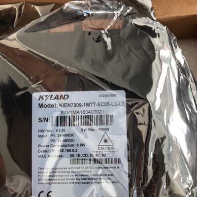议价东土科技工业交换机kien7009-1M7t-sc05-l2-l2现货
