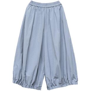 古苔「花苞裤」灯笼裤气球裤 日系穿搭文艺复古压褶 GOODTIME清凉