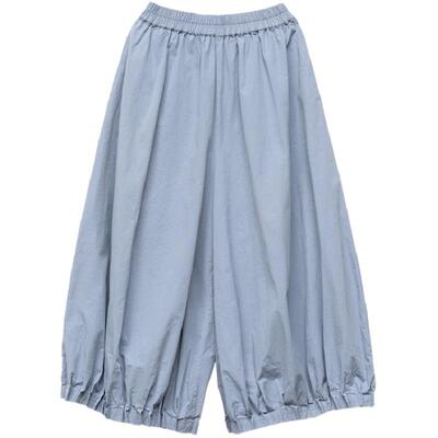 古苔日系文艺花苞裤灯笼裤女