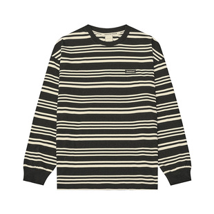 MAD官方 | 迈克罗德 美式街头复古潮牌春秋打底衫条纹长袖T恤男