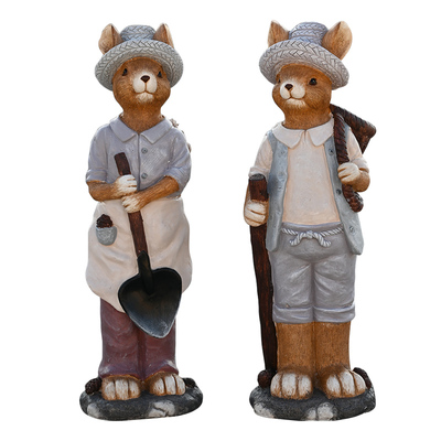 松鼠摆件花园装饰庭院布置民宿