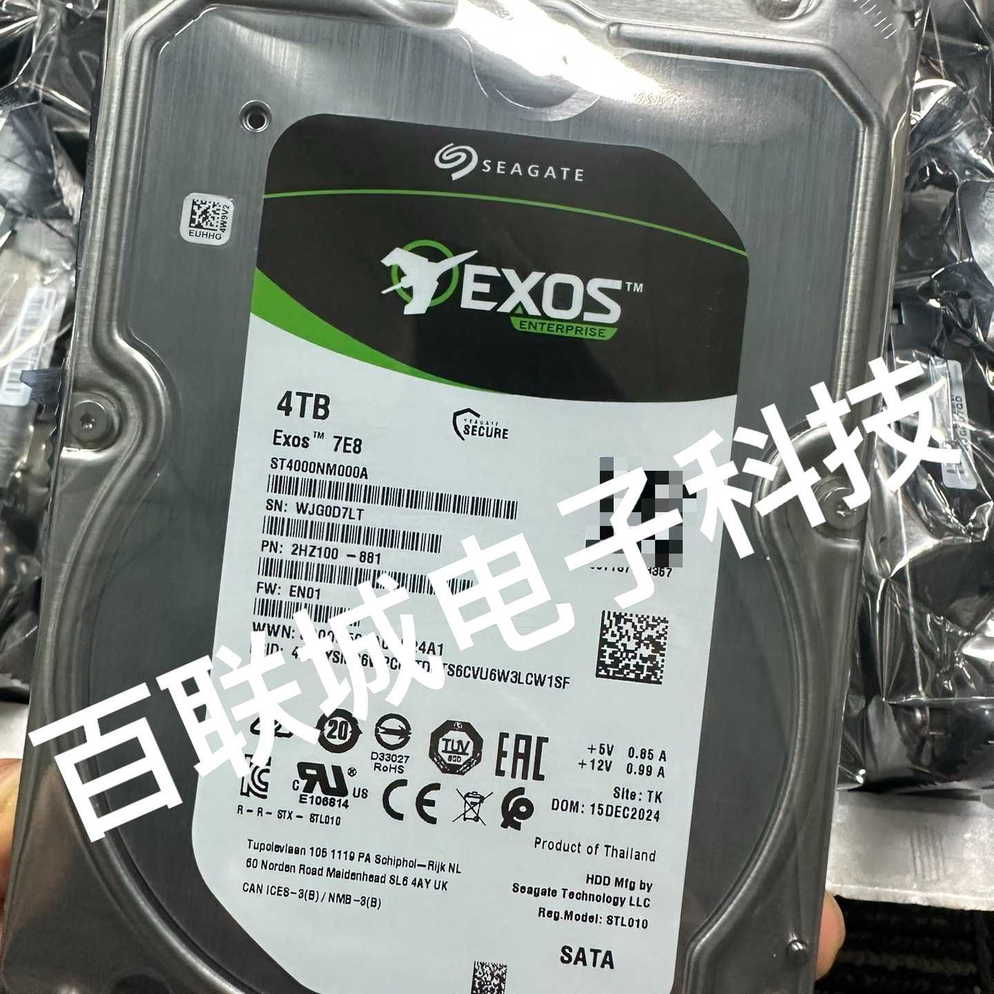 询价-4T希捷银河ST4000NM000A  7200转 - 实物图