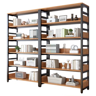 书架落地储物架子展示架简易儿童家用铁艺多层收纳钢木书柜置物架