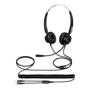 亿家通Y500话务员专用耳机笔记本办公头戴式耳机外呼客服降噪耳麦
